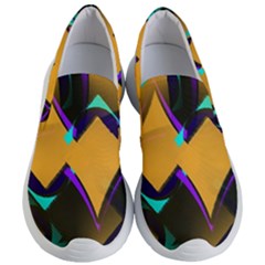 Geometric Gradient Psychedelic Women s Lightweight Slip Ons by HermanTelo