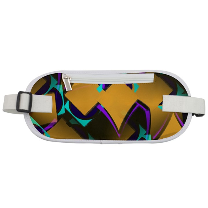 Geometric Gradient Psychedelic Rounded Waist Pouch