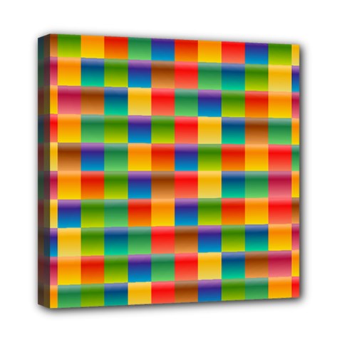 Background Colorful Abstract Mini Canvas 8  X 8  (stretched)