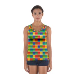 Background Colorful Abstract Sport Tank Top 