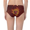 Beautiful Heart With Leaves Mid-Waist Bikini Bottoms View2