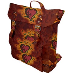 Beautiful Heart With Leaves Buckle Up Backpack by FantasyWorld7