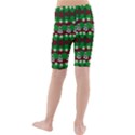 Snow Trees and Stripes Kids  Mid Length Swim Shorts View2