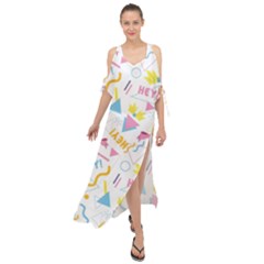 1 Arnold Maxi Chiffon Cover Up Dress by elizabethjonesstyling