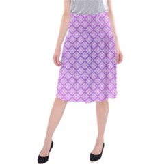 Pattern Texture Geometric Purple Midi Beach Skirt by Mariart