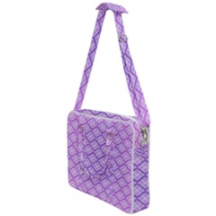 Pattern Texture Geometric Purple Cross Body Office Bag