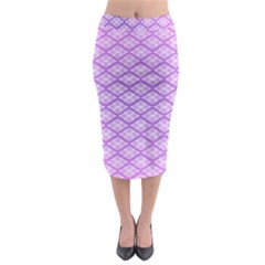 Pattern Texture Geometric Purple Midi Pencil Skirt by Mariart