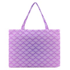 Pattern Texture Geometric Purple Zipper Medium Tote Bag by Mariart