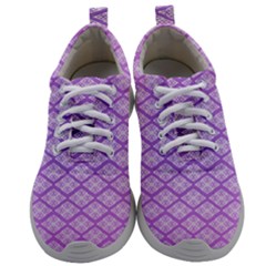 Pattern Texture Geometric Purple Mens Athletic Shoes