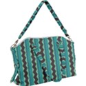 Background Chevron Blue Canvas Crossbody Bag View1