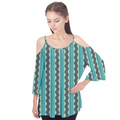 Background Chevron Blue Flutter Tees