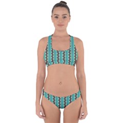 Background Chevron Blue Cross Back Hipster Bikini Set by HermanTelo