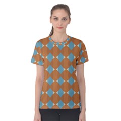 Pattern Brown Triangle Women s Cotton Tee