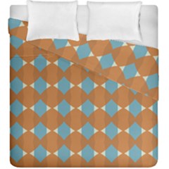 Pattern Brown Triangle Duvet Cover Double Side (king Size)