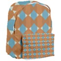 Pattern Brown Triangle Giant Full Print Backpack View3