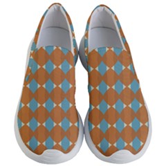 Pattern Brown Triangle Women s Lightweight Slip Ons