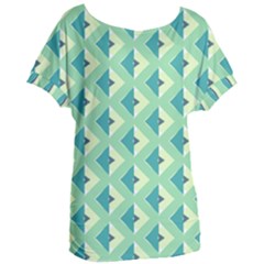 Background Chevron Green Women s Oversized Tee by HermanTelo