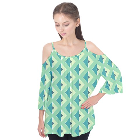 Background Chevron Green Flutter Tees by HermanTelo