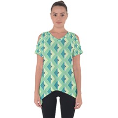 Background Chevron Green Cut Out Side Drop Tee by HermanTelo