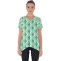 Background Chevron Green Cut Out Side Drop Tee View1