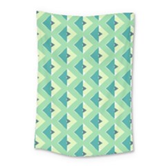 Background Chevron Green Small Tapestry