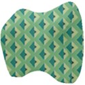 Background Chevron Green Velour Head Support Cushion View4