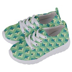 Background Chevron Green Kids  Lightweight Sports Shoes by HermanTelo