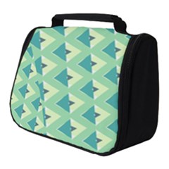 Background Chevron Green Full Print Travel Pouch (small) by HermanTelo