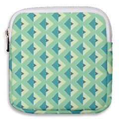 Background Chevron Green Mini Square Pouch by HermanTelo