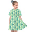 Background Chevron Green Kids  Sailor Dress View1