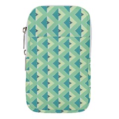 Background Chevron Green Waist Pouch (large) by HermanTelo