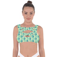 Background Chevron Green Bandaged Up Bikini Top by HermanTelo