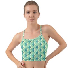 Background Chevron Green Mini Tank Bikini Top