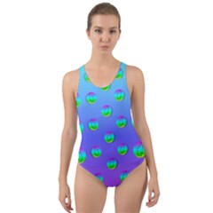 Rainbow Cats Cut-out Back One Piece Swimsuit