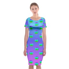 Rainbow Cats Classic Short Sleeve Midi Dress by pepitasart