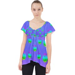 Rainbow Cats Lace Front Dolly Top by pepitasart