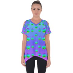 Rainbow Cats Cut Out Side Drop Tee by pepitasart