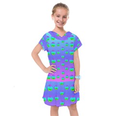 Rainbow Cats Kids  Drop Waist Dress by pepitasart