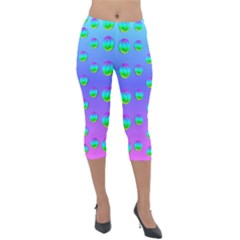 Rainbow Cats Lightweight Velour Capri Leggings  by pepitasart