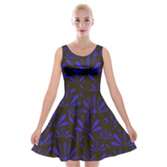 Zappwaits Flower Velvet Skater Dress by zappwaits