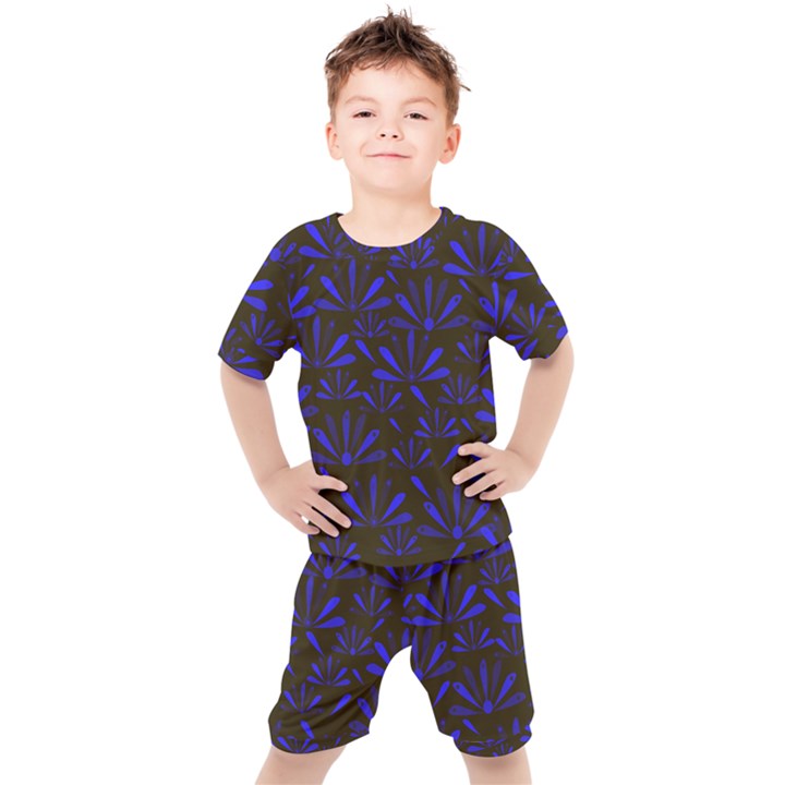 Zappwaits Flower Kids  Tee and Shorts Set