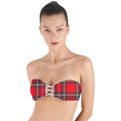 Stewart Royal Modern Heavy Weight Tartan Twist Bandeau Bikini Top by impacteesstreetwearfour