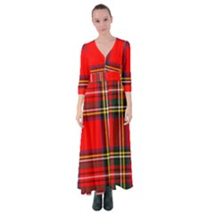 Stewart Royal Modern Heavy Weight Tartan Button Up Maxi Dress by impacteesstreetwearfour