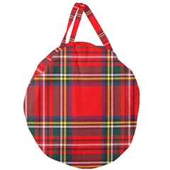 Stewart Royal Modern Heavy Weight Tartan Giant Round Zipper Tote by impacteesstreetwearfour