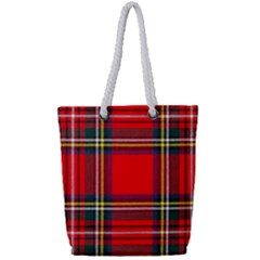 Stewart Royal Modern Heavy Weight Tartan Full Print Rope Handle Tote (small) by impacteesstreetwearfour