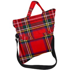 Stewart Royal Modern Heavy Weight Tartan Fold Over Handle Tote Bag by impacteesstreetwearfour