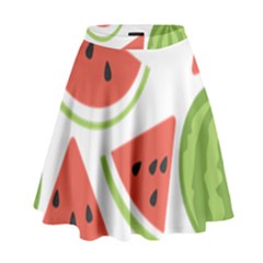 Watermelon Juice Auglis Clip Art Watermelon High Waist Skirt by Vaneshart