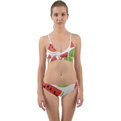 Watermelon Juice Auglis Clip Art Watermelon Wrap Around Bikini Set by Vaneshart