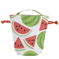 Watermelon Juice Auglis Clip Art Watermelon Drawstring Bucket Bag by Vaneshart