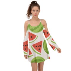 Watermelon Juice Auglis Clip Art Watermelon Kimono Sleeves Boho Dress